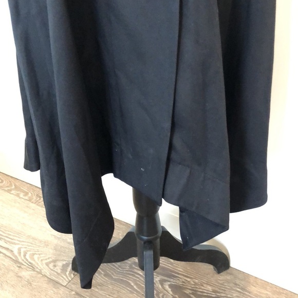 Iris Setlakwe LBD dress cross cut front full zip v-neck SZ 12 EUC - Picture 2 of 10